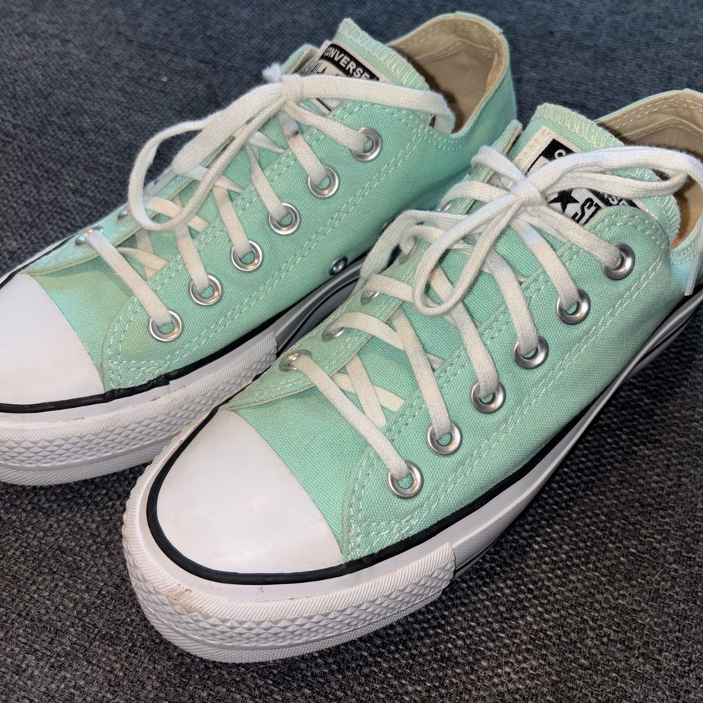 Converse Mint Green Low-Top Sneakers